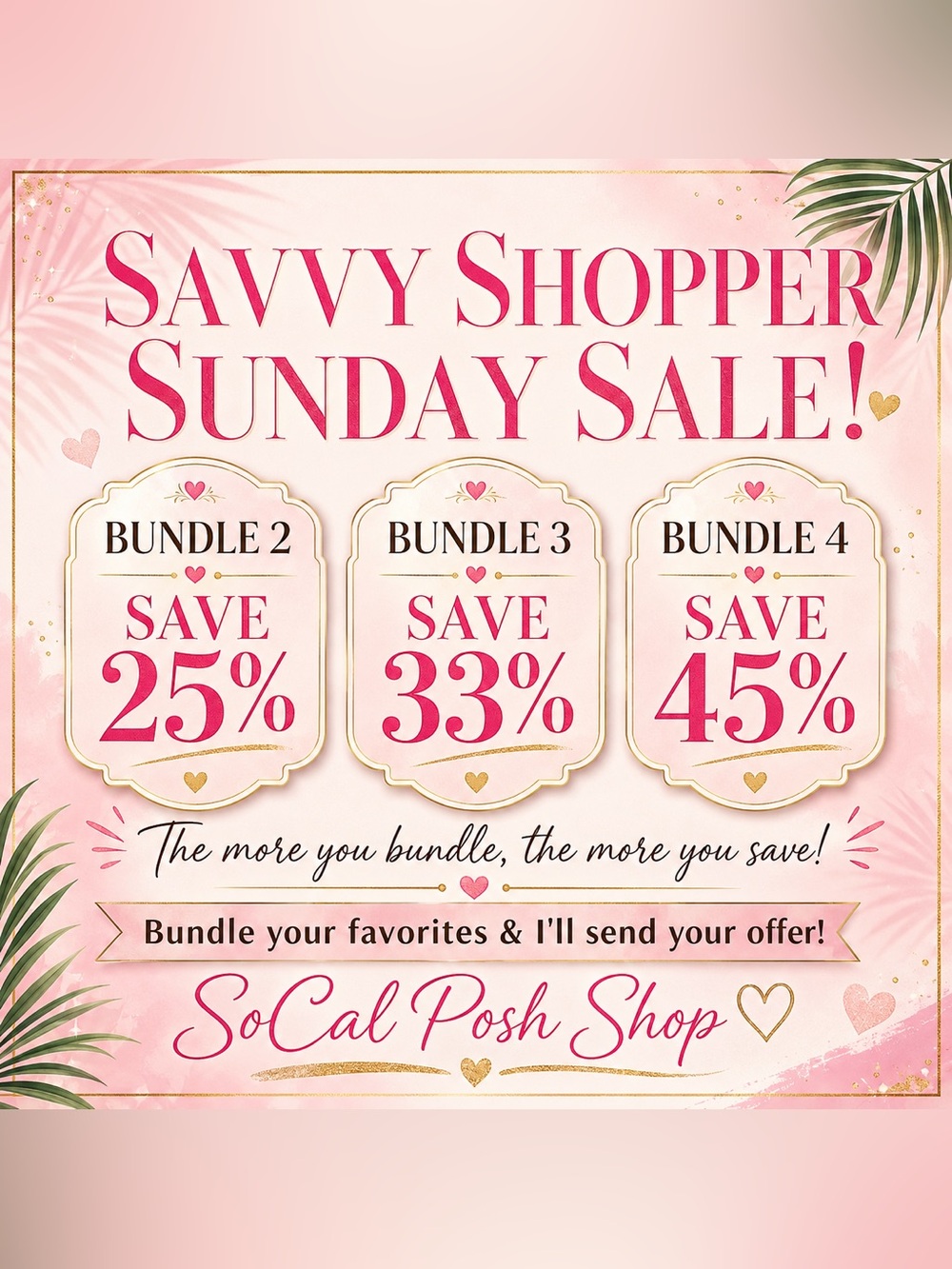 TODAY ONLY! 💕 Savvy Shopper Sunday Sale | Bundle & Save Up to 45%!